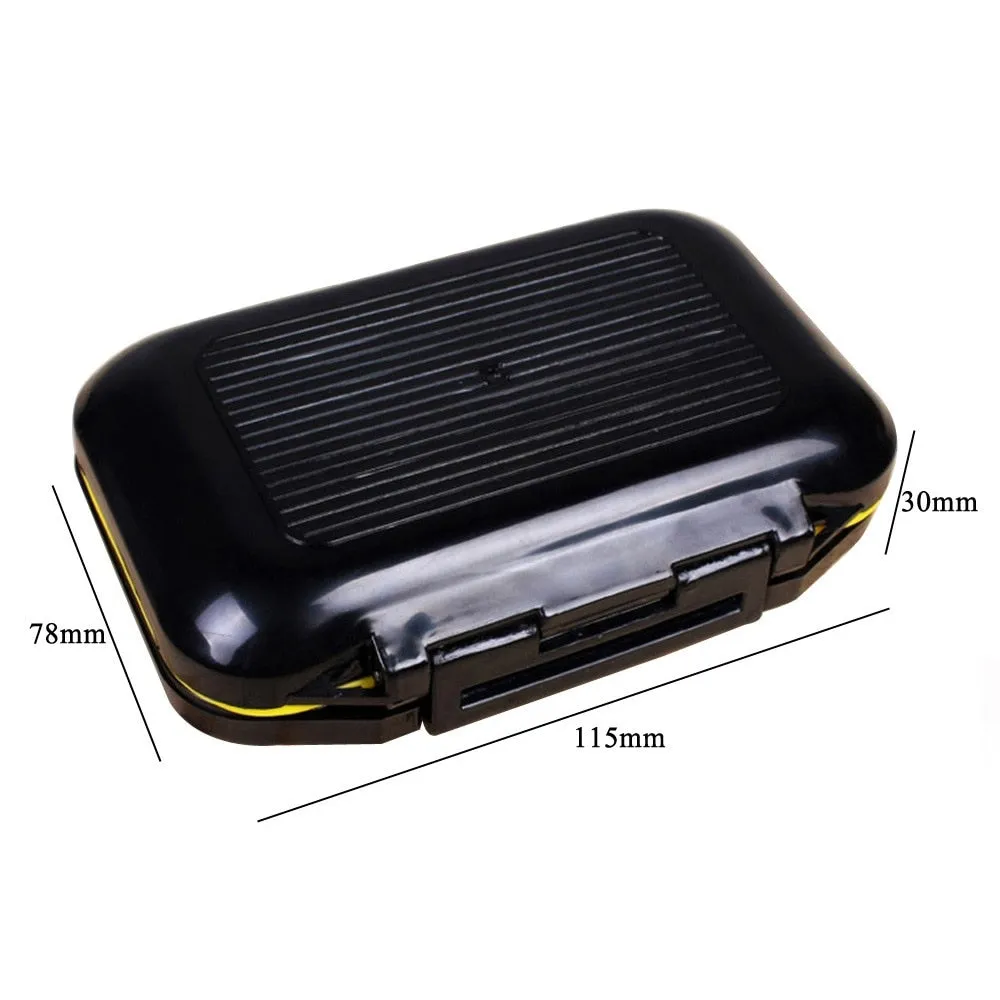 12 Compartments Plastic Fishing Box Bait Two-color Fishing Tackle Boxes Fish Lures Hooks Storage Accessories