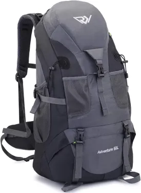 50L Hiking Backpack, Waterproof Lightweight Daypack for Outdoor Camping Travel