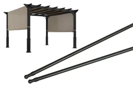 APEX GARDEN Length Adjustable Weight Rods/Pull Tubes for Pergola Canopy (2 Rods Included, from 77 inches to 132 inches)