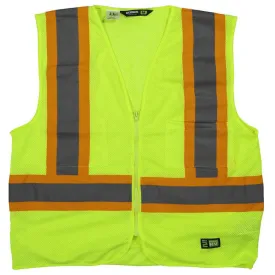 Berne Unisex Yellow Hi-Vis Class 2 Multi-Color Vest