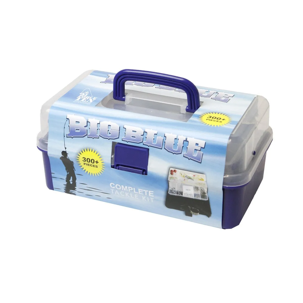 Big Blue 300 Piece Tackle Kit / Room for Line, Gloves and Other Tools