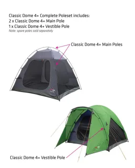 Classic Dome 4  Vestibule pole