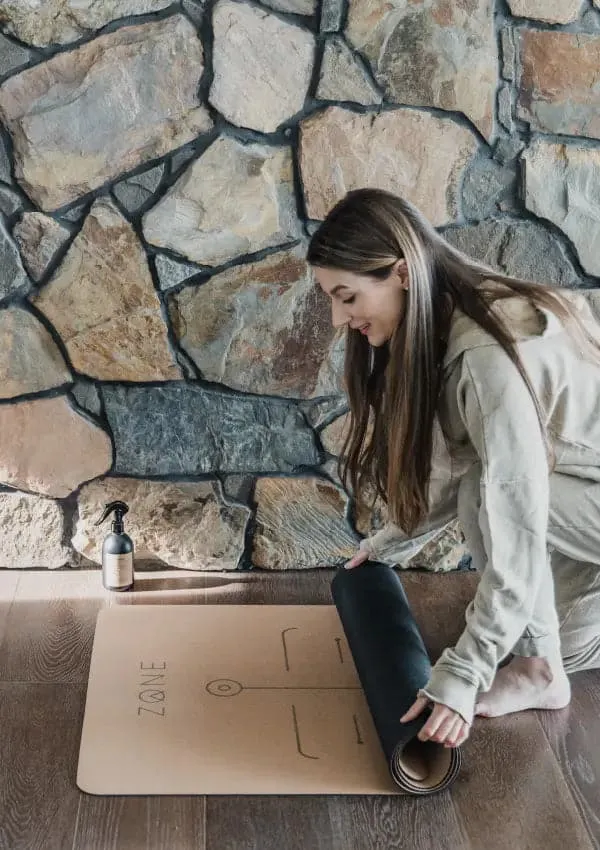 Cork Yoga Mat and Blocks Combo