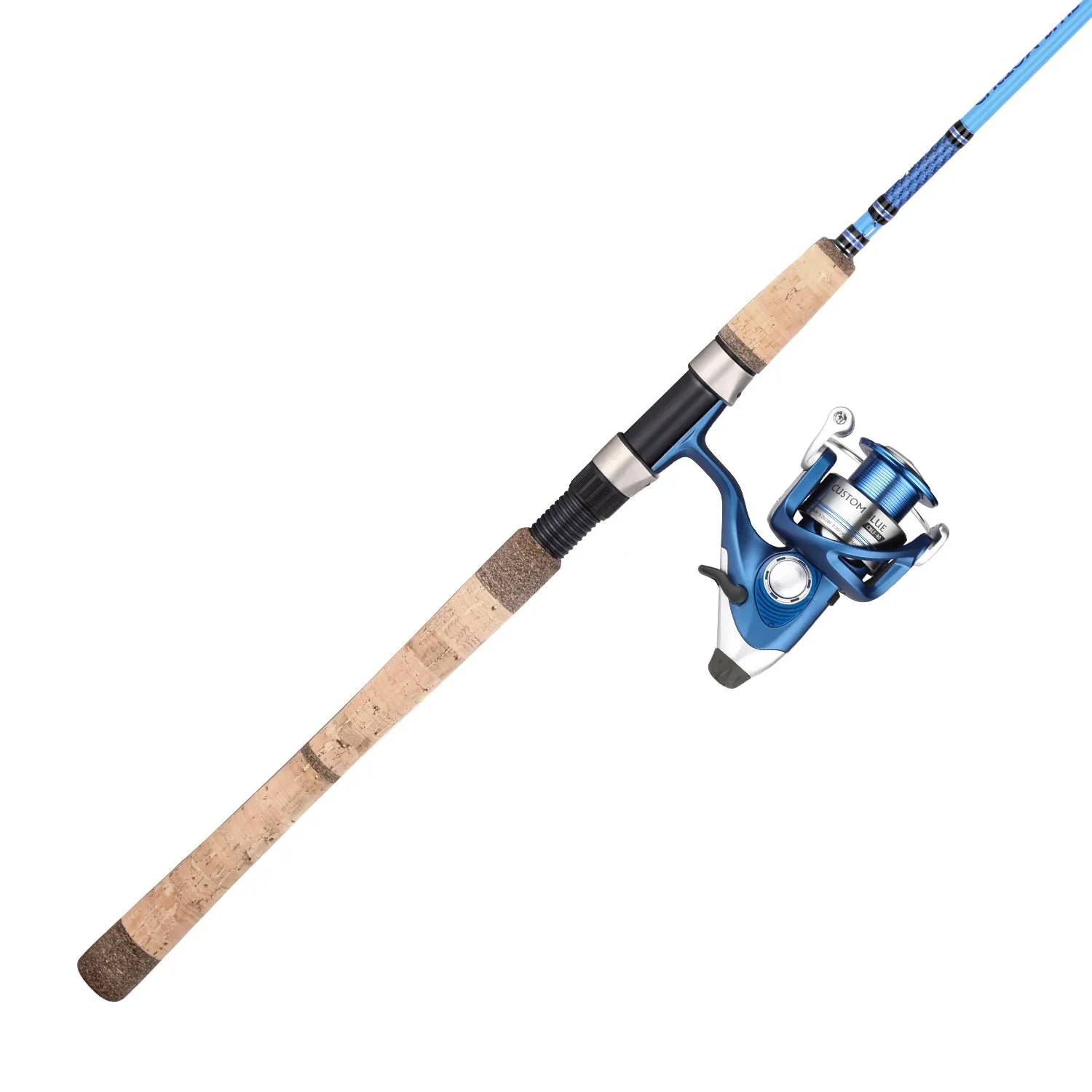 Custom Blue Spinning, Baitfeeder and Baitcast Combos