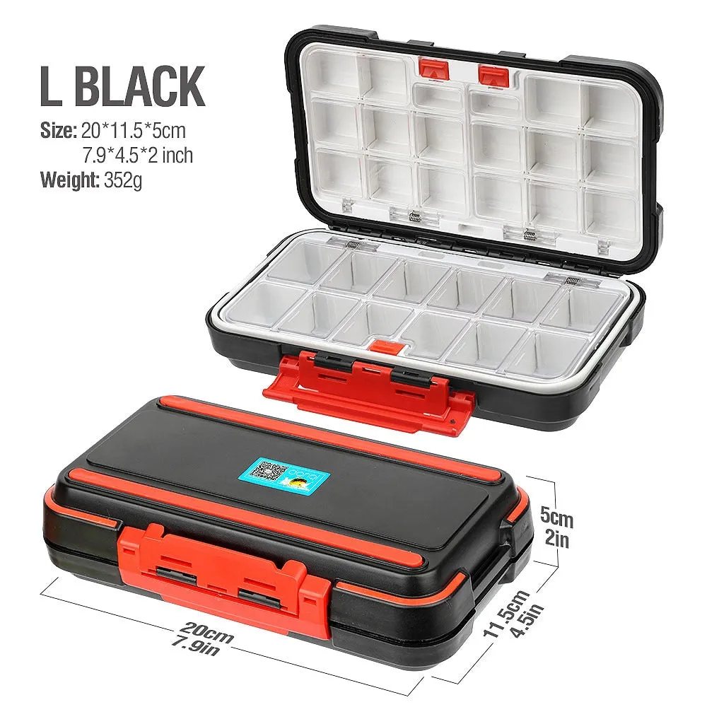 DONQL Fishing Tackle Box Waterproof Double