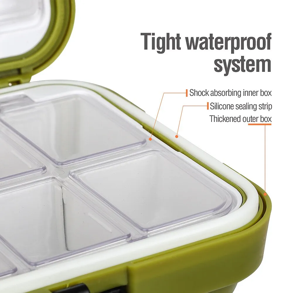 DONQL Fishing Tackle Box Waterproof Double
