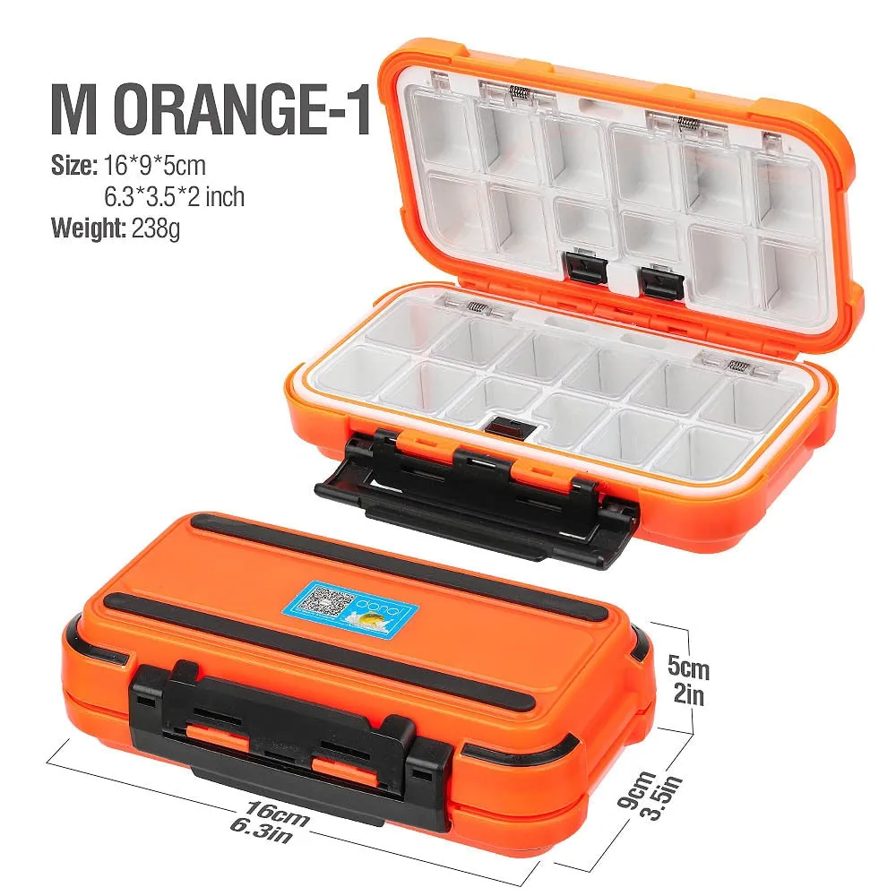 DONQL Fishing Tackle Box Waterproof Double