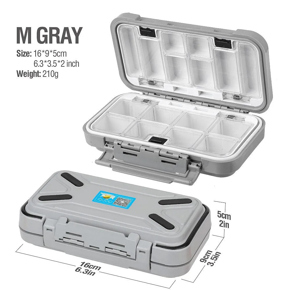 DONQL Fishing Tackle Box Waterproof Double