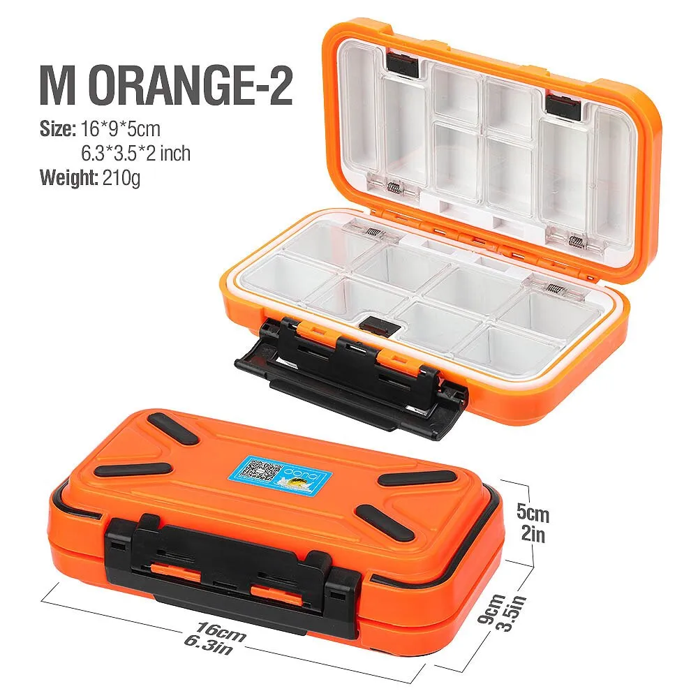 DONQL Fishing Tackle Box Waterproof Double