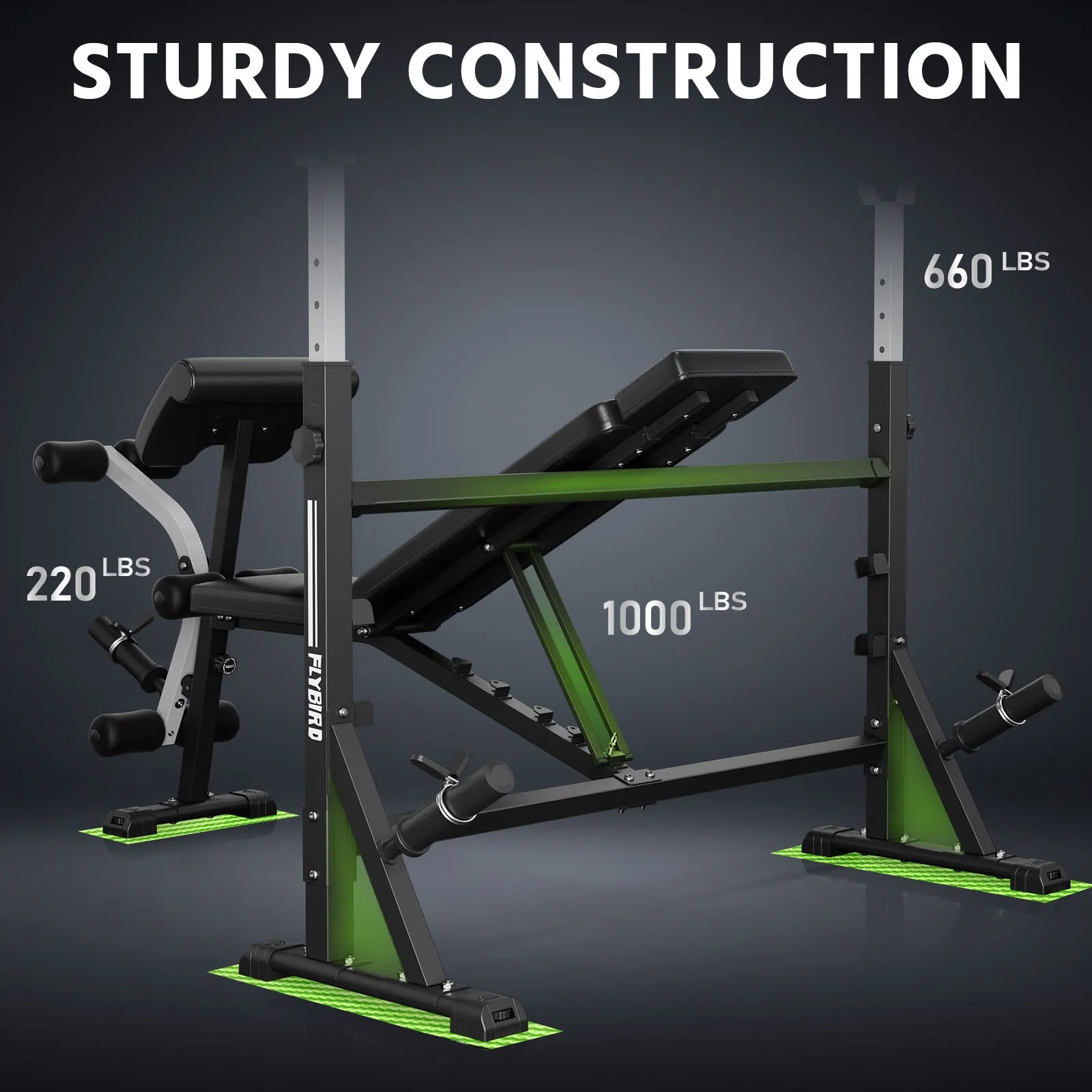 Flybird Adjustable Olympic Weight Bench