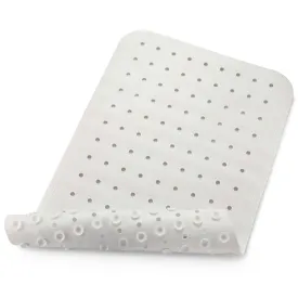 Hotel White Rubber Bath Mat (Case of 10)