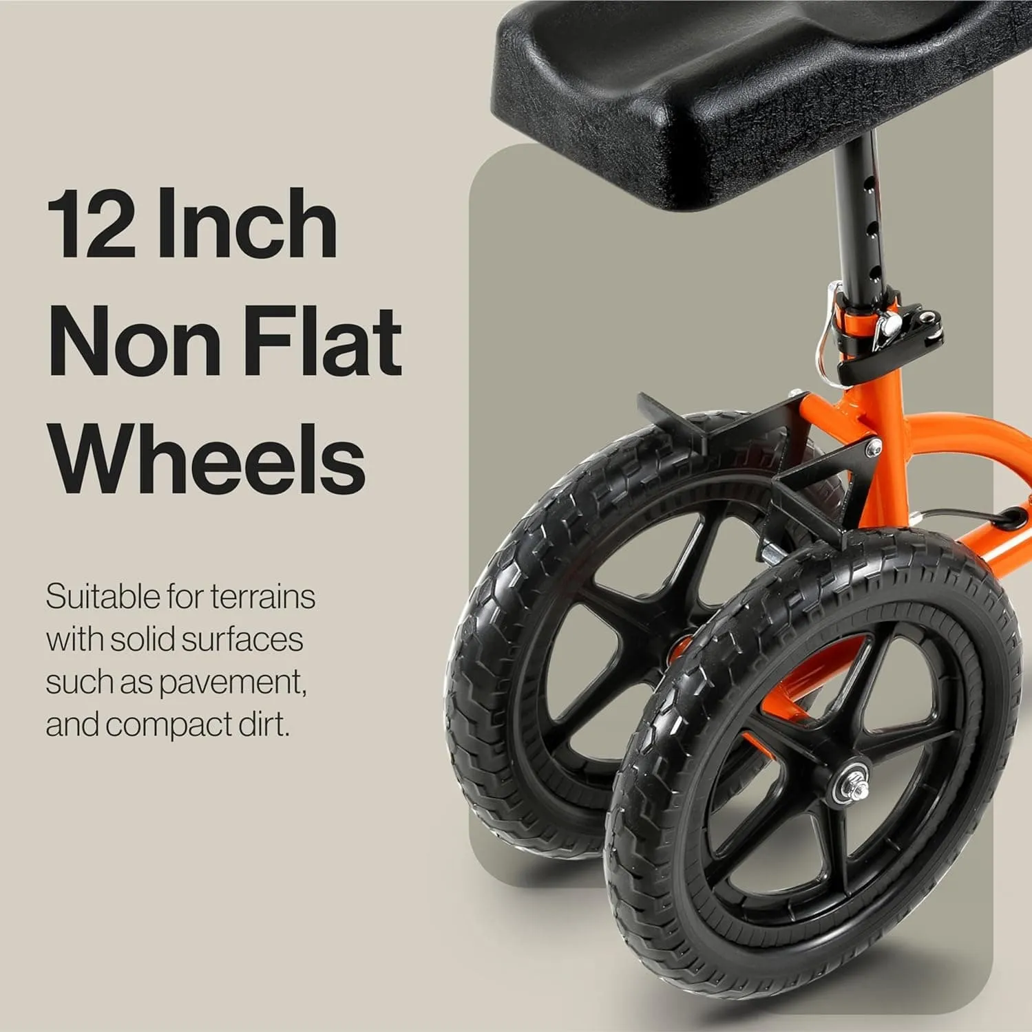 Knee Walker - Height Adjustable, 330Lbs Max Weight