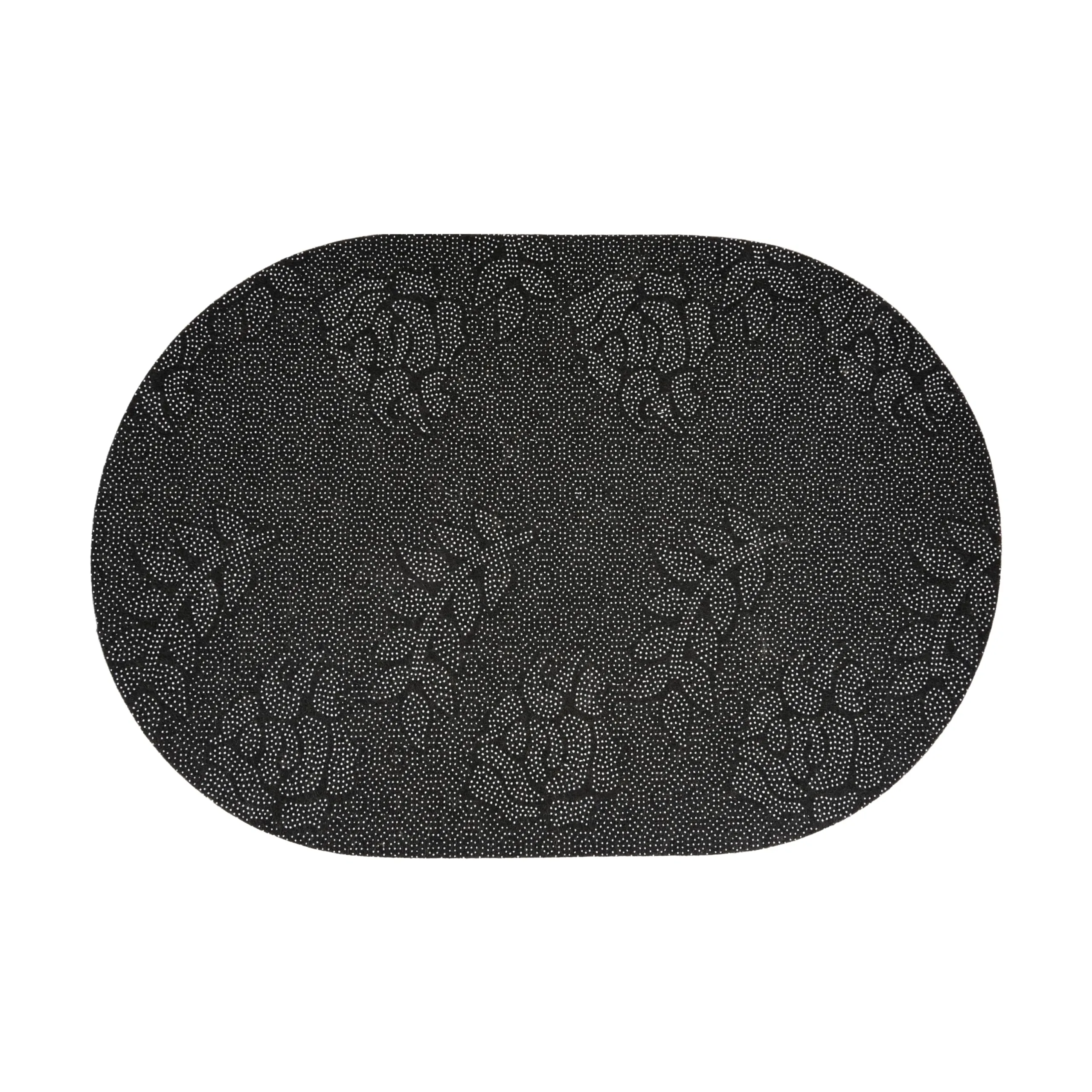 Kuber Industries Oval Bathroom Mat | Soft Anti Skid Bath Mat | Non Woven Floor Mat for Home | Non-Slip Mat for Shower-Bathtub | HY083 | Green