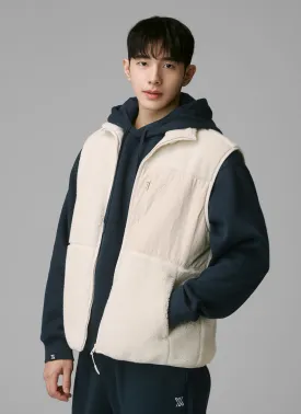 Multi-pocket fleece vest