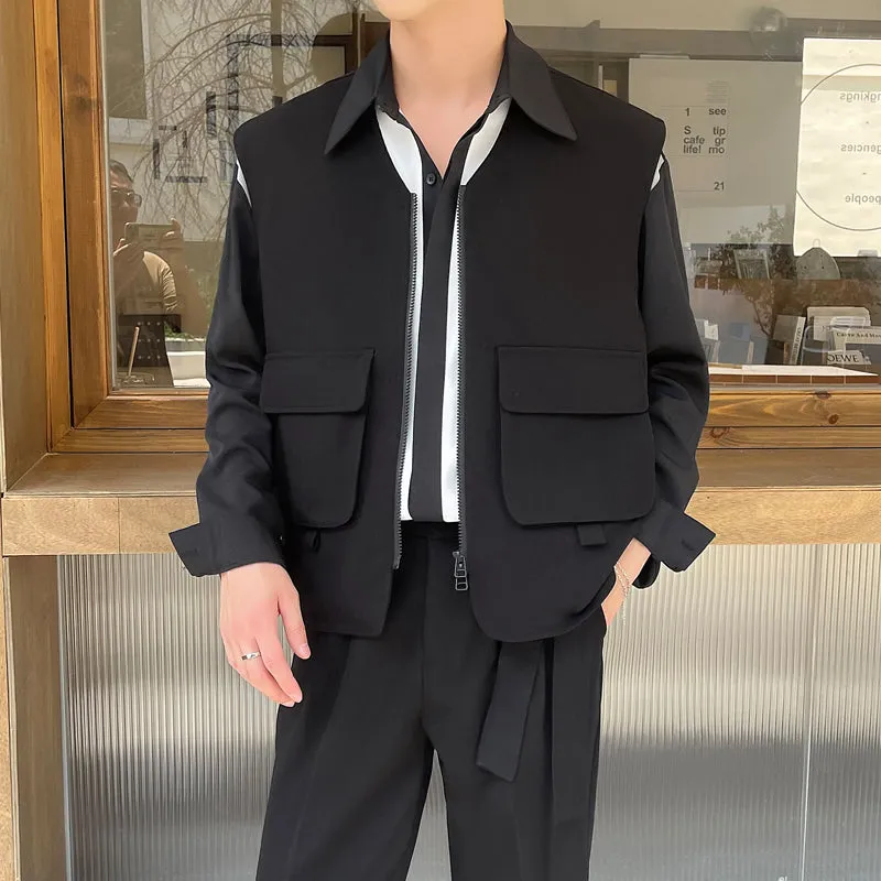 Multi Pocket Zipped Vest