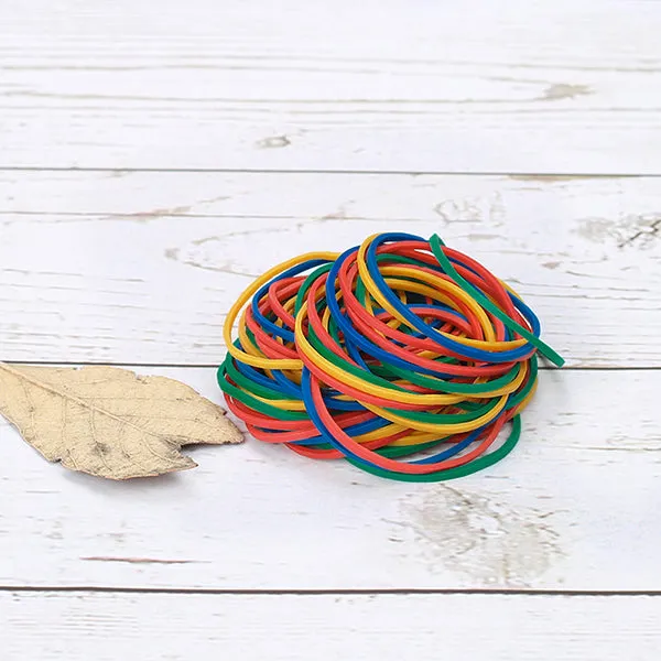 Multicolor Rubber Bands Pack 1.3lb / 0.65lb, 4cm