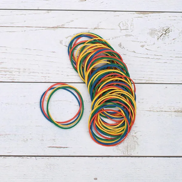 Multicolor Rubber Bands Pack 1.3lb / 0.65lb, 4cm