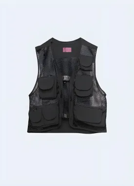 Multiple Pocket Vest with Net