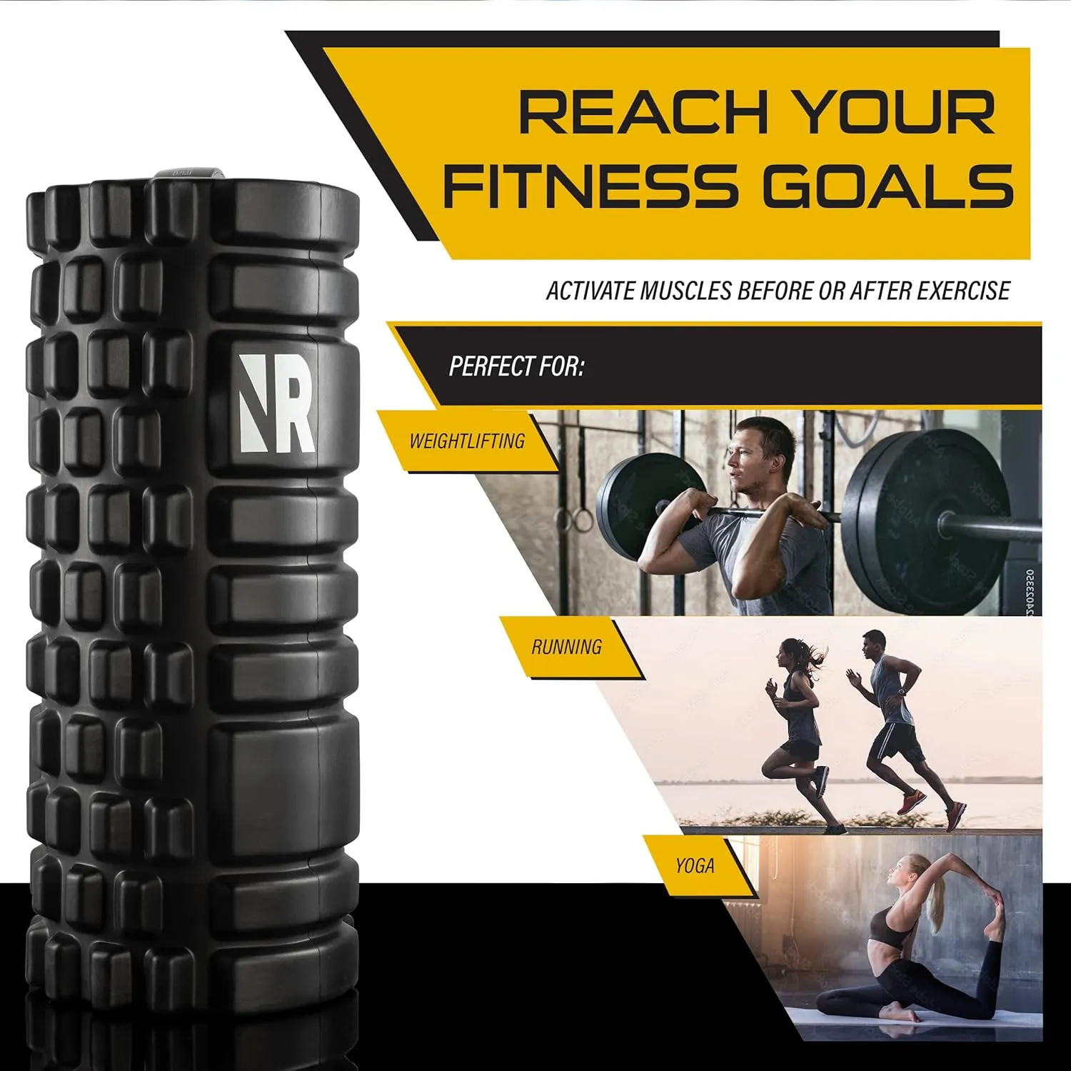 NextRoller 3-Speed Vibrating Foam Roller