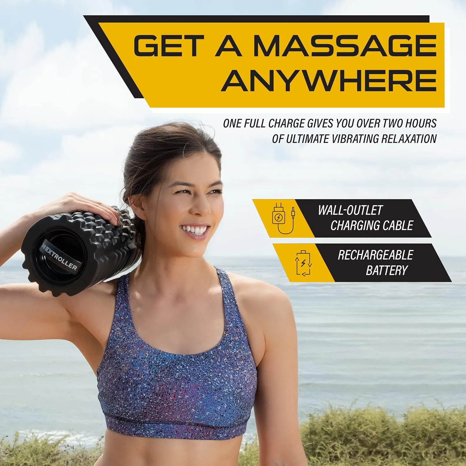 NextRoller 3-Speed Vibrating Foam Roller