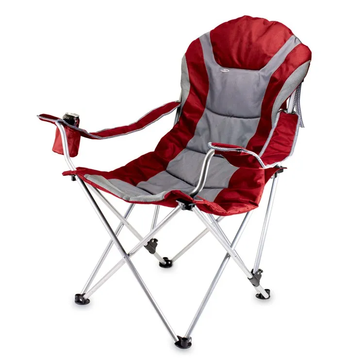 Reclining Camp Chair, Dark Red