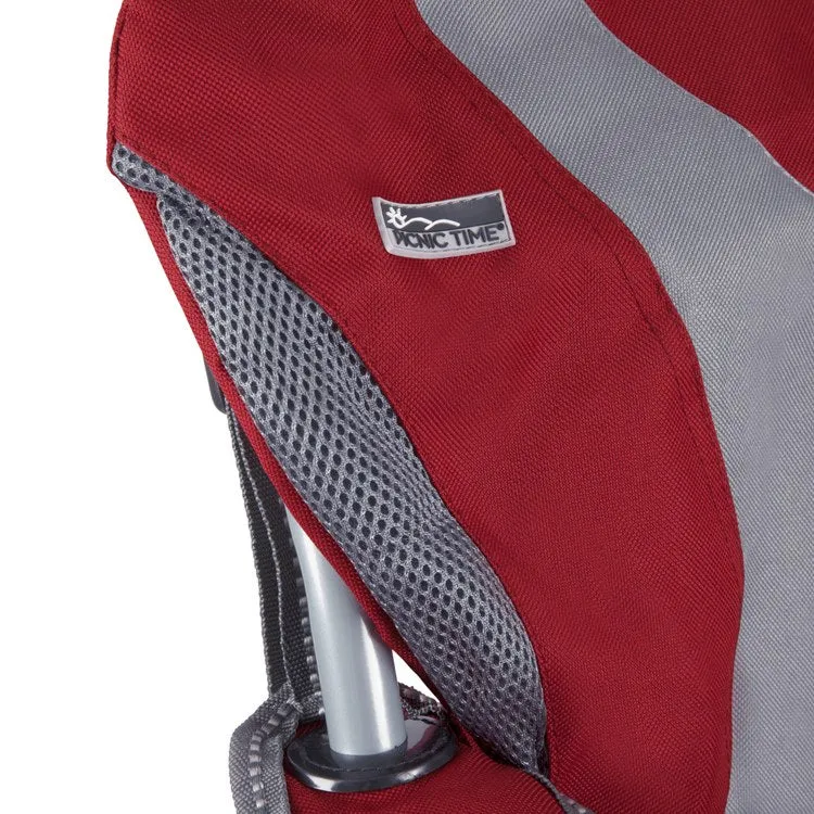 Reclining Camp Chair, Dark Red