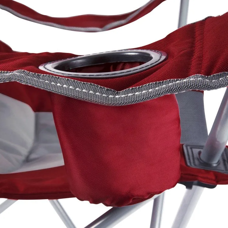 Reclining Camp Chair, Dark Red