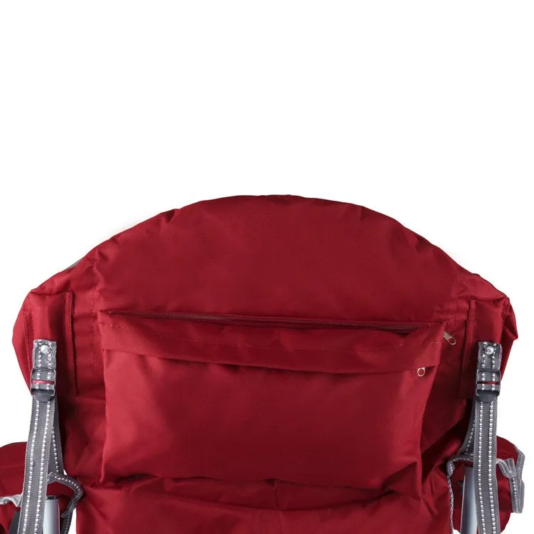 Reclining Camp Chair, Dark Red