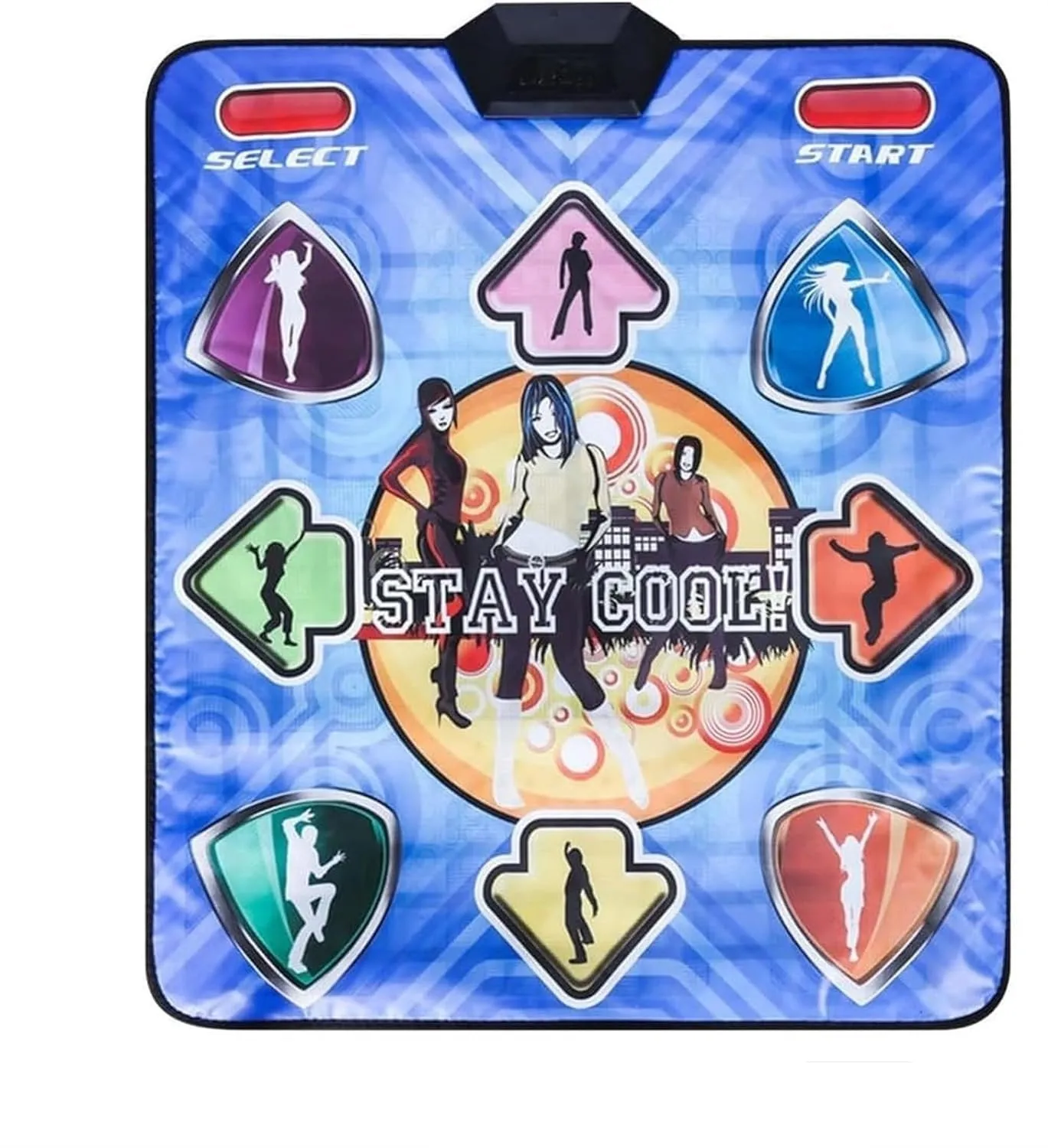 Wireless Induction Yoga Dance Mat - USB Wired Dance Mats Non-Slip Dancing Pad Foot Print